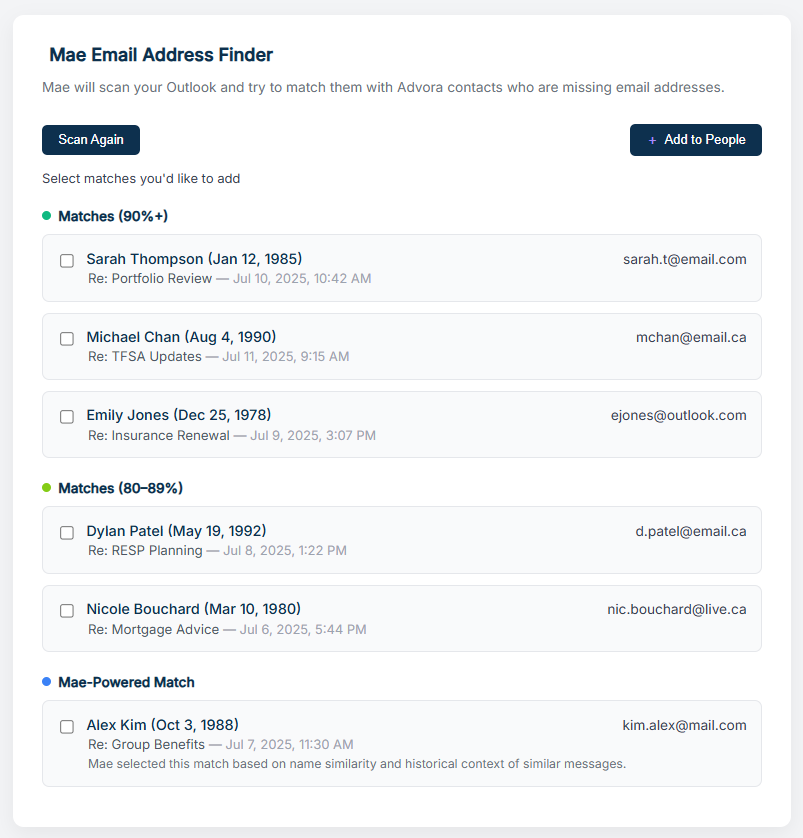 Mae Email Finder